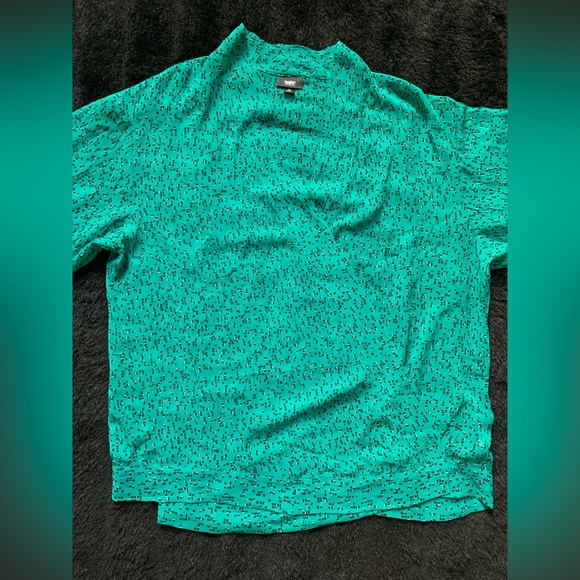 Mossimo Supply Co Women’s Green/ Black Polka Dots Cardigan Sz M 100%Poly NWOT - Picture 3 of 16